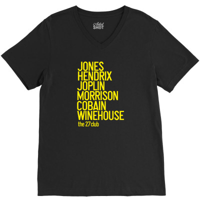 Jones Hendrix Morrison Joplin Cobain.. V-neck Tee Designed By Sarahtina