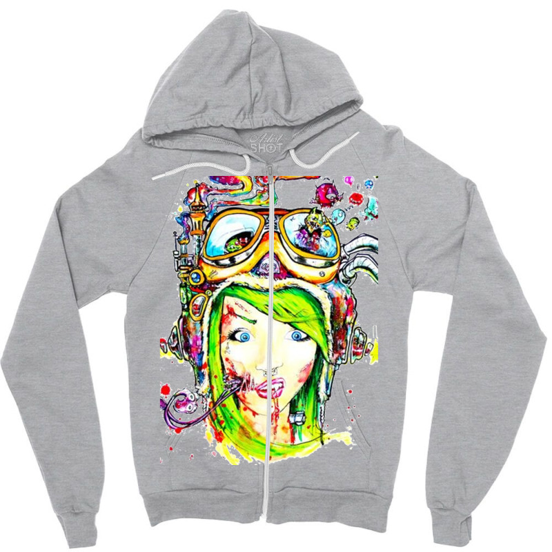 Ghost Town Zipper Hoodie by sheryntrenkk | Artistshot