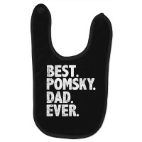 Hot Trend Best Pomsky Dad Ever Dog Owner Daddy Father's Day Baby Bibs | Artistshot