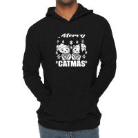 Little Christmas Cats Lightweight Hoodie | Artistshot