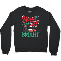 Merry And Bright Black Cat Christmas Merry And Bright Black Cat Christ Crewneck Sweatshirt | Artistshot