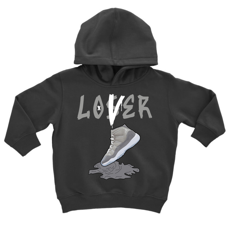 Christmas Loser Lover Shoes Dripping Matching 11 Cool Grey Toddler Hoodie | Artistshot