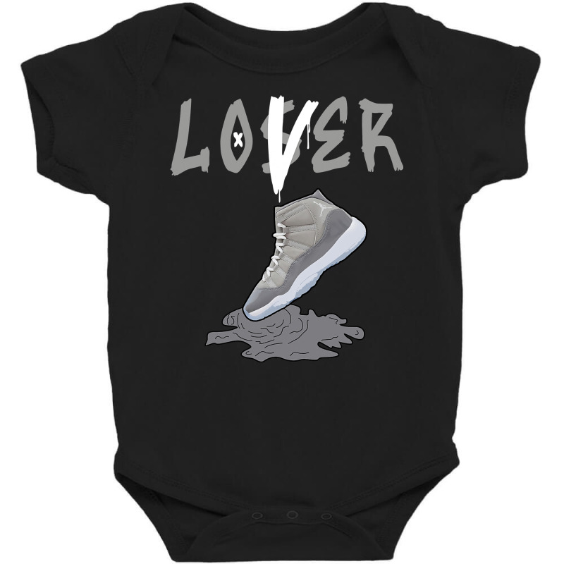 Christmas Loser Lover Shoes Dripping Matching 11 Cool Grey Baby Bodysuit | Artistshot