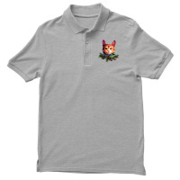 Orange Cat Christmas Vintage Cat Xmas Christmas Cat Pullover Men's Polo Shirt | Artistshot