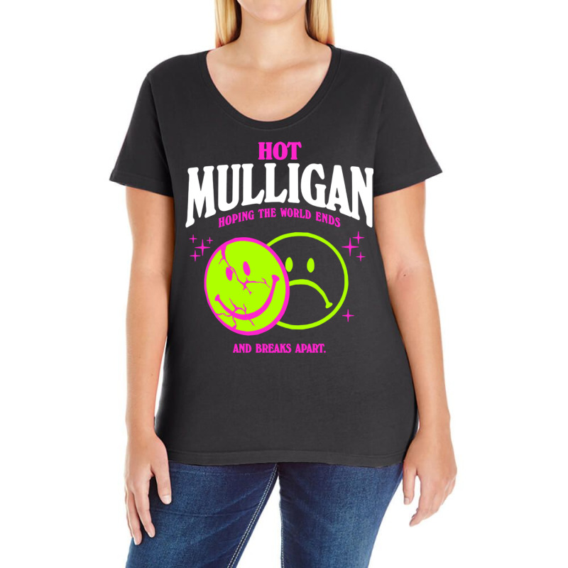 Hot Mulligan Merch Smile Shirt Ladies Curvy T-Shirt by kapoumahesov | Artistshot