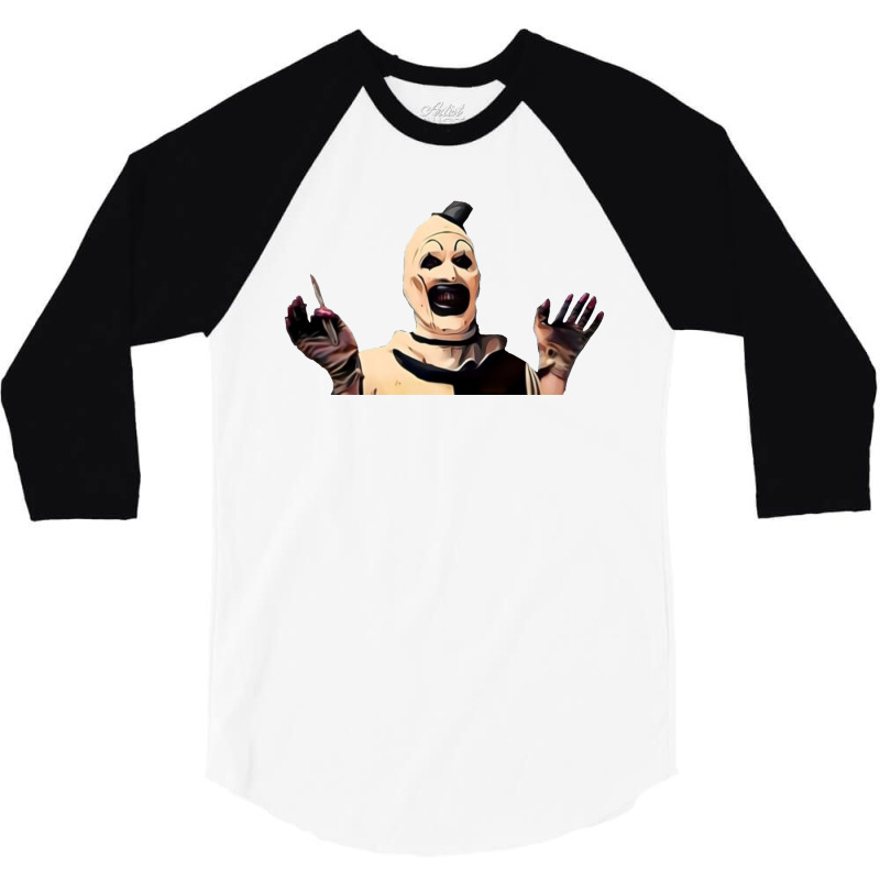 Art The Clown 3/4 Sleeve Shirt | Artistshot