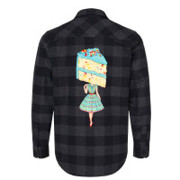 Cake Head Pin Up  Birthday Funfetti Flannel Shirt | Artistshot