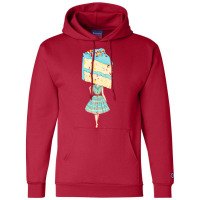 Cake Head Pin Up  Birthday Funfetti Champion Hoodie | Artistshot