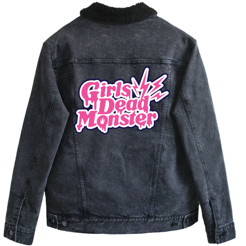 Girls Dead Monster Unisex Sherpa-Lined Denim Jacket by sheryntrenkk | Artistshot