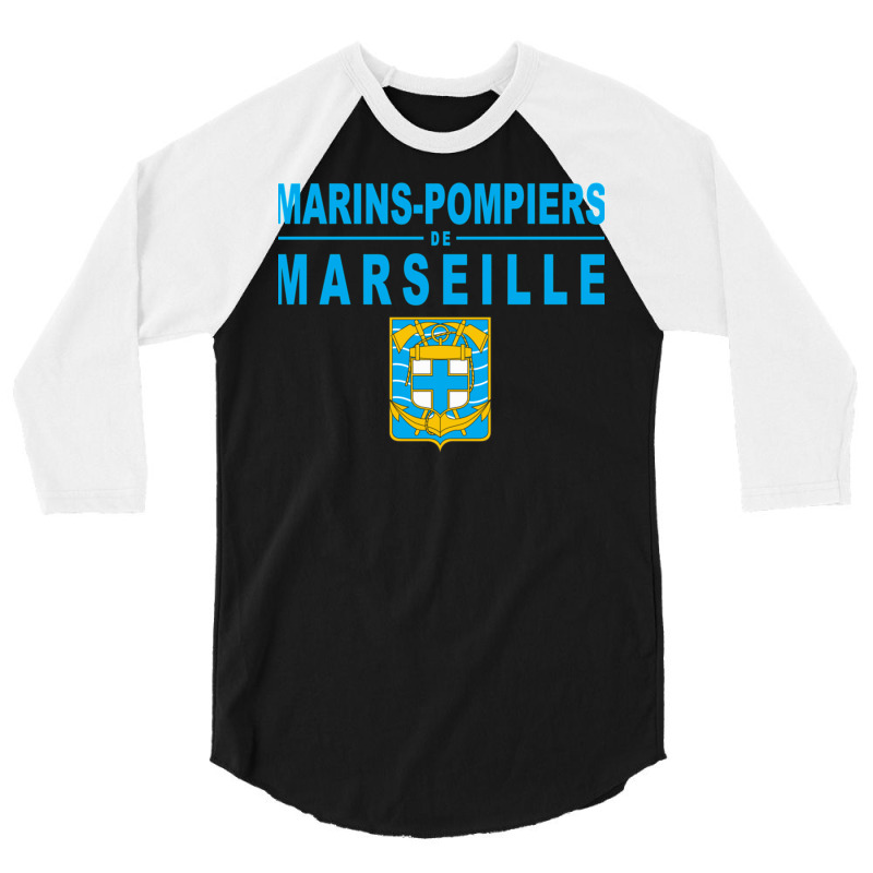 Clothing And Objects Marseilles Firefighter Battalion   Bmp Perfect Gi 3/4 Sleeve Shirt | Artistshot