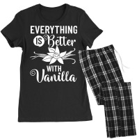 Vanilla Beans Extract Bourbon Ice Cream Paste Powder T Shirt Women's Pajamas Set | Artistshot