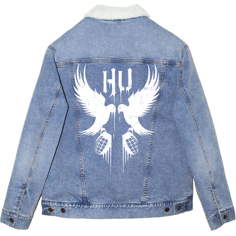 Hu Bird Unisex Sherpa-Lined Denim Jacket by kapoumahesov | Artistshot