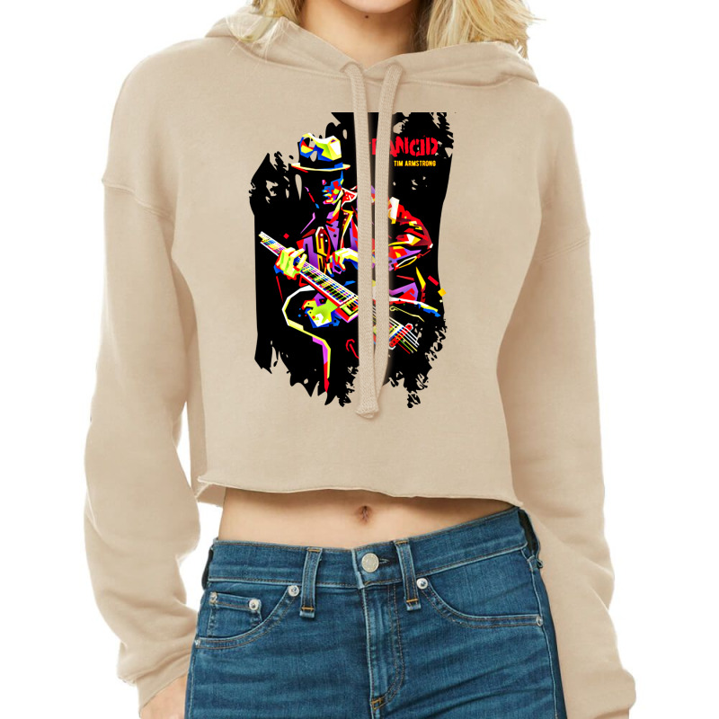 Tim Armstrong Illustration   Love Cropped Hoodie by kasitakhiroq | Artistshot