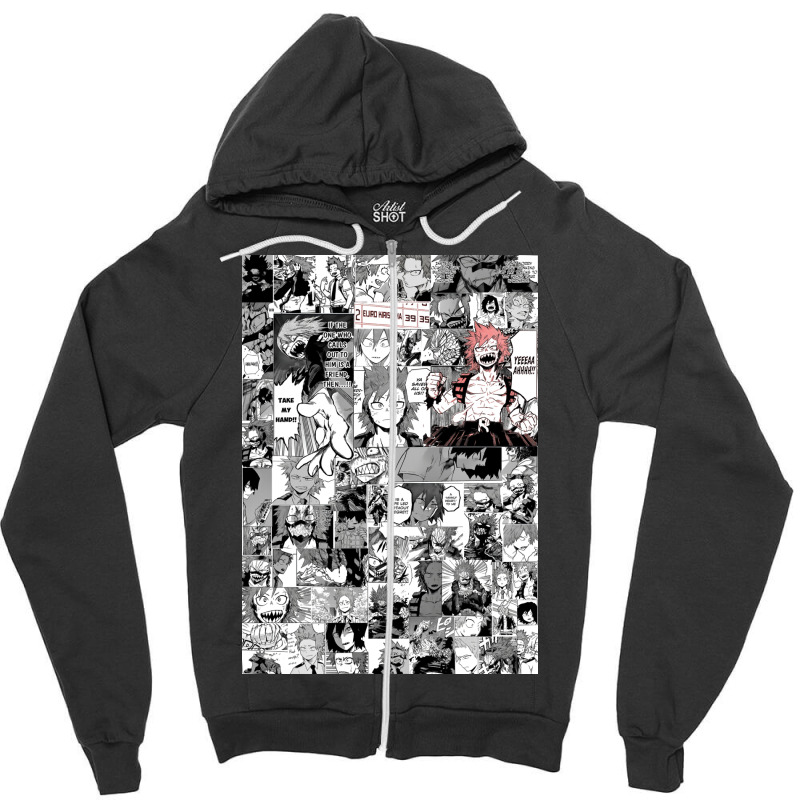 Red Riot Manly Hearted Hero Zipper Hoodie | Artistshot