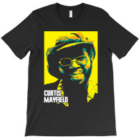 Curtis Mayfield Curtis Lee Mayfield American Singersongwriter, Guitari T-shirt | Artistshot