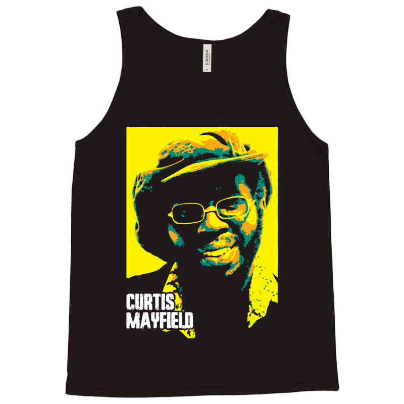 Curtis Mayfield Curtis Lee Mayfield American Singersongwriter, Guitari Tank Top | Artistshot