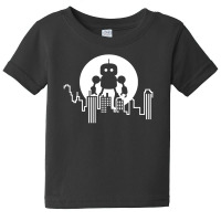 Robot In Town Baby Tee | Artistshot