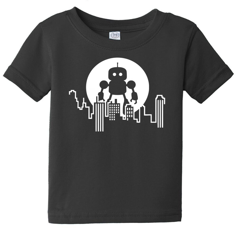 Robot In Town Baby Tee by MilaMaftah | Artistshot