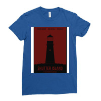 Shutter Island Film Poster Ladies Fitted T-shirt | Artistshot