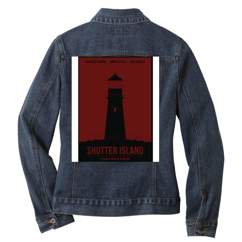 Shutter Island Film Poster Ladies Denim Jacket by tasalanolleh | Artistshot