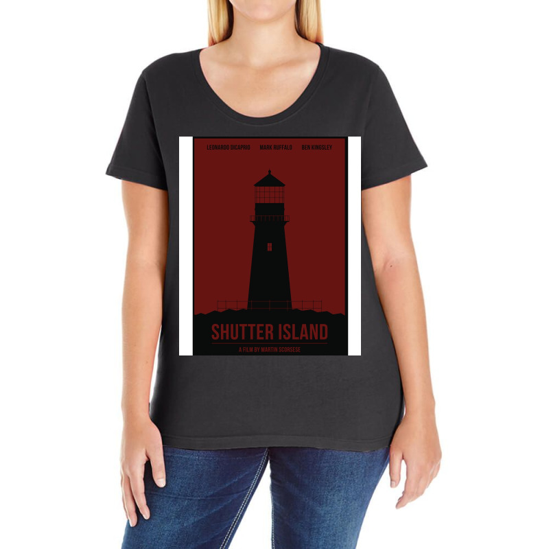 Shutter Island Film Poster Ladies Curvy T-Shirt by tasalanolleh | Artistshot