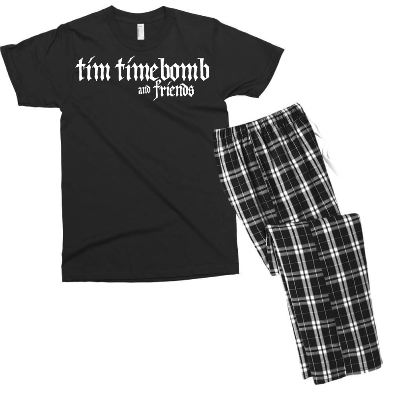 Tim Timebomb And Friends Music Project   Blue Men's T-shirt Pajama Set by moodhuhsanex | Artistshot