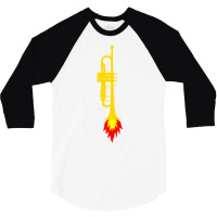 Trumpet Rocket Funny Trumpet Gift Classic T 3/4 Sleeve Shirt | Artistshot