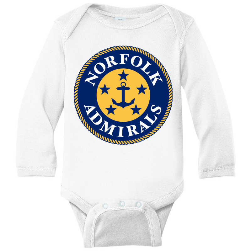 Norfolk Ice Hockey Long Sleeve Baby Bodysuit by bawbaww3 | Artistshot