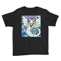 Hot Trend White Dragon Breathing Fire Stained Glass Youth Tee | Artistshot