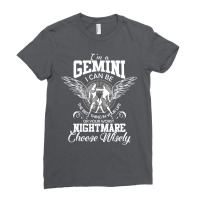 Gemini Zodiac Sign Funny Women Man Kids Birthday Gift Ladies Fitted T-shirt | Artistshot