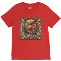 God Fight Against Giant Snake V-neck Tee | Artistshot