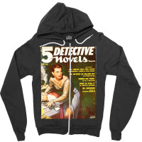 5 Detective Novels 1 Zipper Hoodie | Artistshot