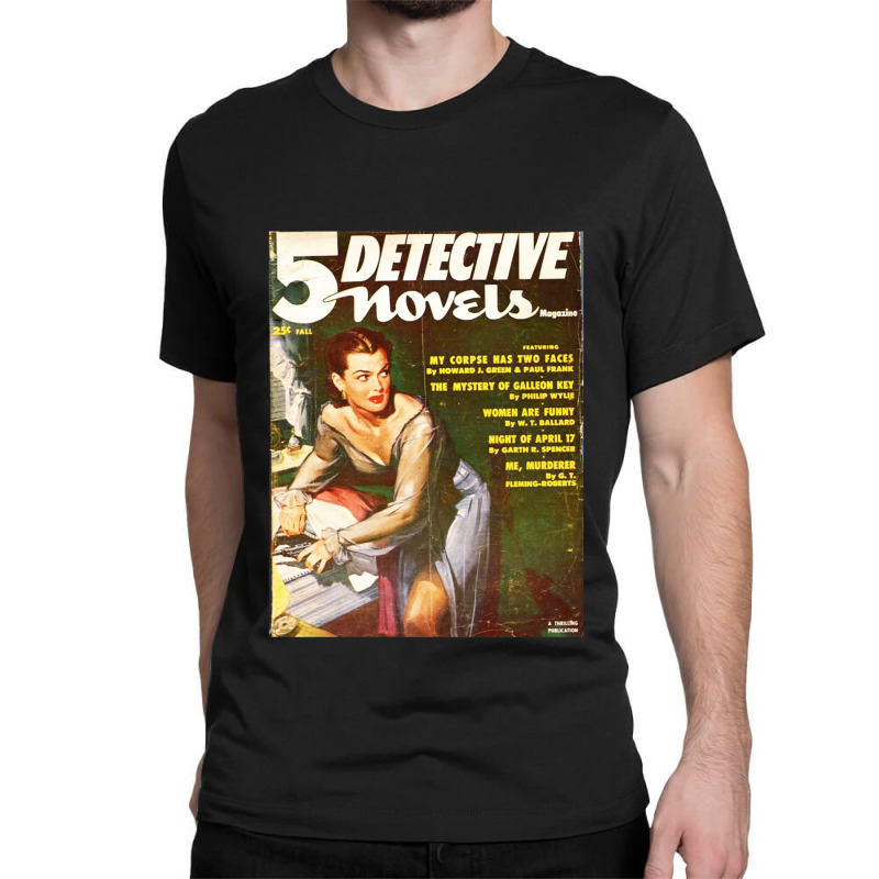 5 Detective Novels 1 Classic T-shirt by jesusvega | Artistshot