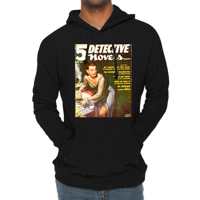 5 Detective Novels 1 Lightweight Hoodie by jesusvega | Artistshot