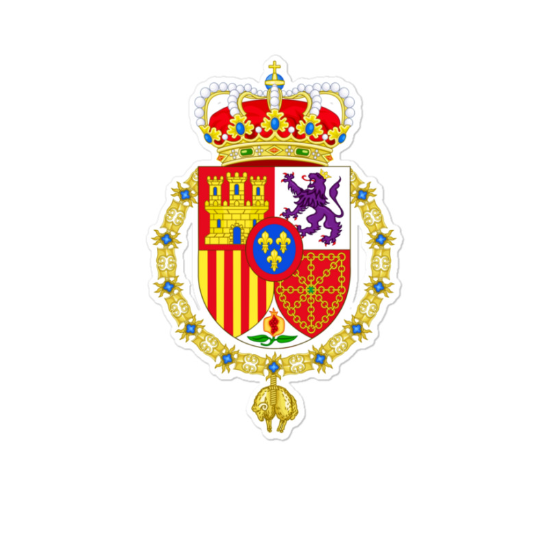 Coat Of Arms Of The King Of Spain 1 Sticker | Artistshot