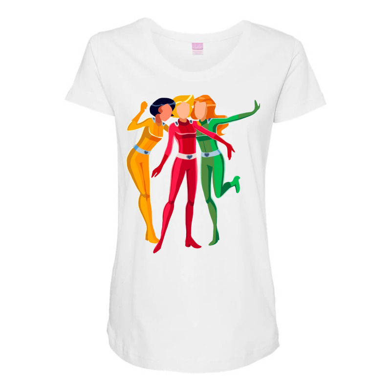 Totally Spies Girls Minimalist Maternity Scoop Neck T-shirt by tasalanolleh | Artistshot