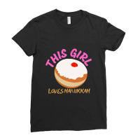 Hanukkah  Happy Hanukkah Menorah Chanukah Channuka Gift Masada 191 Ladies Fitted T-shirt | Artistshot