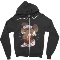 Holy Moly Zipper Hoodie | Artistshot