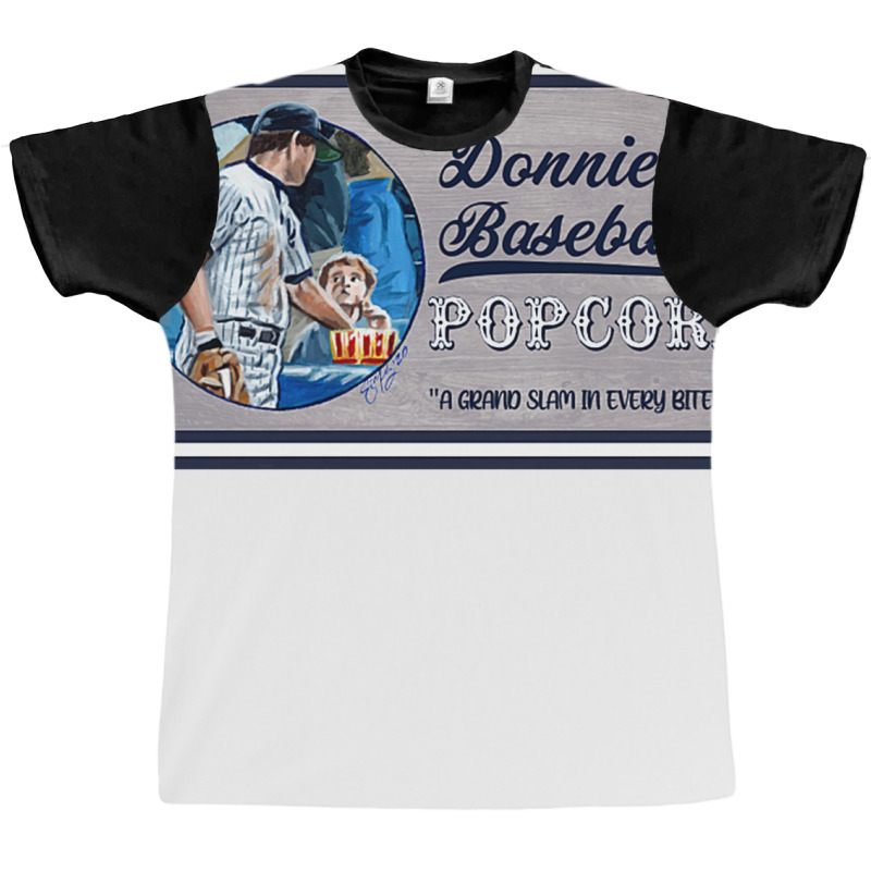 Donnie Baseball Popcorn Graphic T-shirt | Artistshot