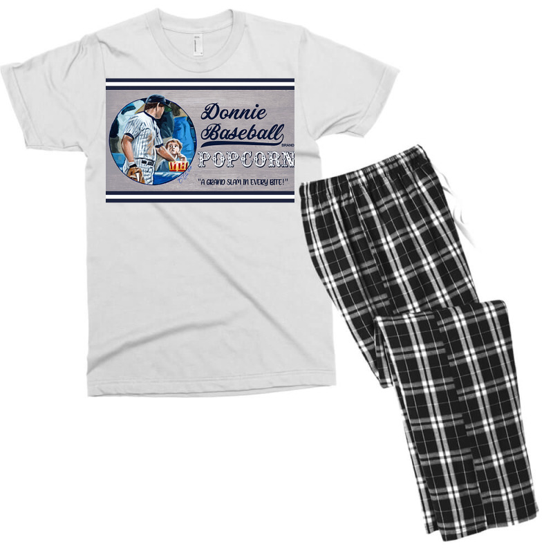 Donnie Baseball Popcorn Men's T-shirt Pajama Set | Artistshot