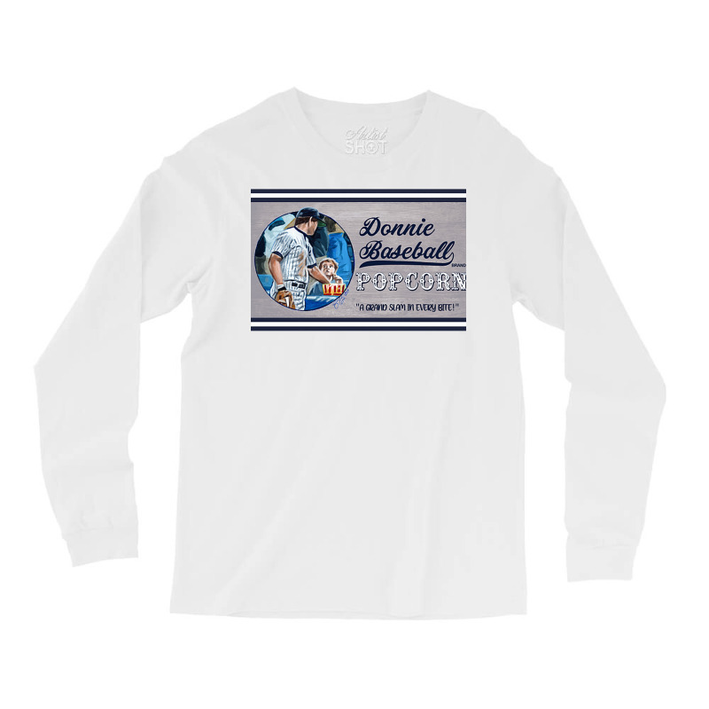 Donnie Baseball Popcorn Long Sleeve Shirts | Artistshot