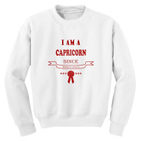 I Am A Capricorn Since December 22-january 19 Youth Sweatshirt | Artistshot