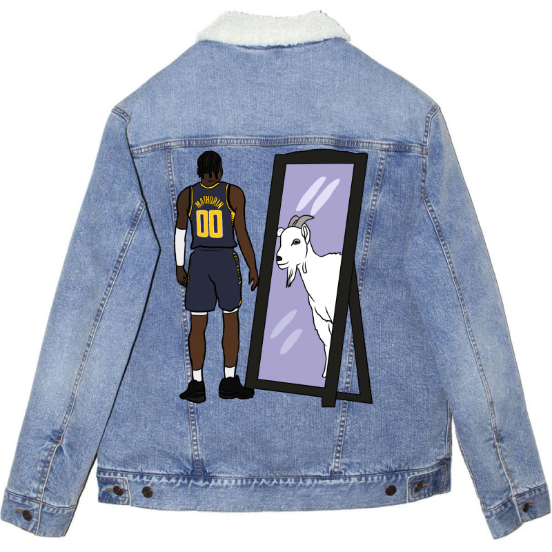 Bennedict Mathurin Mirror Goat Unisex Sherpa-Lined Denim Jacket by ronishsilca6 | Artistshot