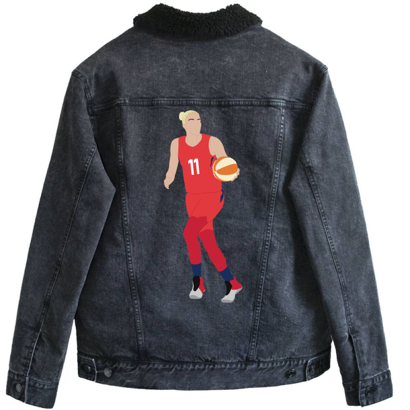 Elena Delle Donne Unisex Sherpa-lined Denim Jacket | Artistshot