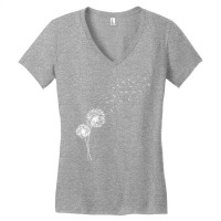 Womens Dandelion Make Wishes V Neck T Shirt Women's V-neck T-shirt | Artistshot