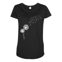 Womens Dandelion Make Wishes V Neck T Shirt Maternity Scoop Neck T-shirt | Artistshot