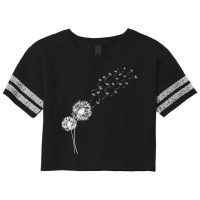 Womens Dandelion Make Wishes V Neck T Shirt Scorecard Crop Tee | Artistshot