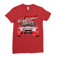 Evo 6 Vi Tme Wrc Ralliart Mitsubish Evolution Enkei Tommi Mäkinen Ladies Fitted T-shirt | Artistshot