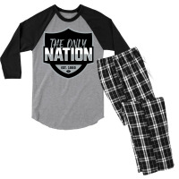 The Only Nation Men's 3/4 Sleeve Pajama Set | Artistshot