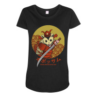 Hot Trend Samurai Opossum Trash Protection Unit Maternity Scoop Neck T-shirt | Artistshot